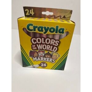 Crayola Colors of the World Markers 24 Count Broad Line Multicultural‎